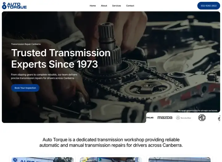The Auto Torque website home page