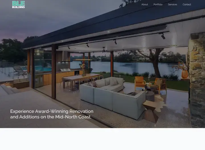 The BLE Building website home page